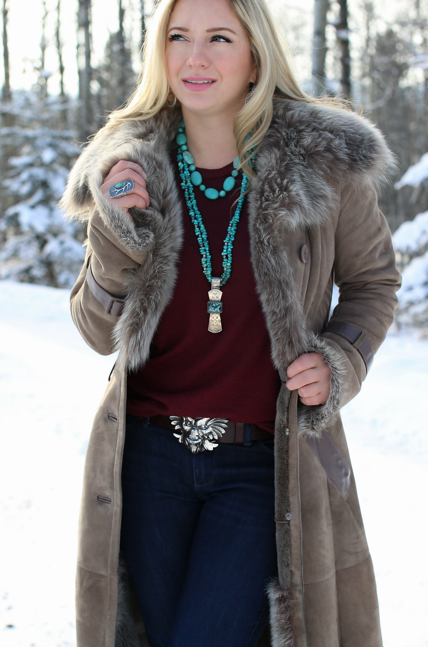 Turquoise and Cold Shoulders