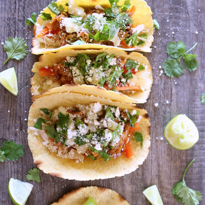 Pineapple, Pulled Pork Tacos